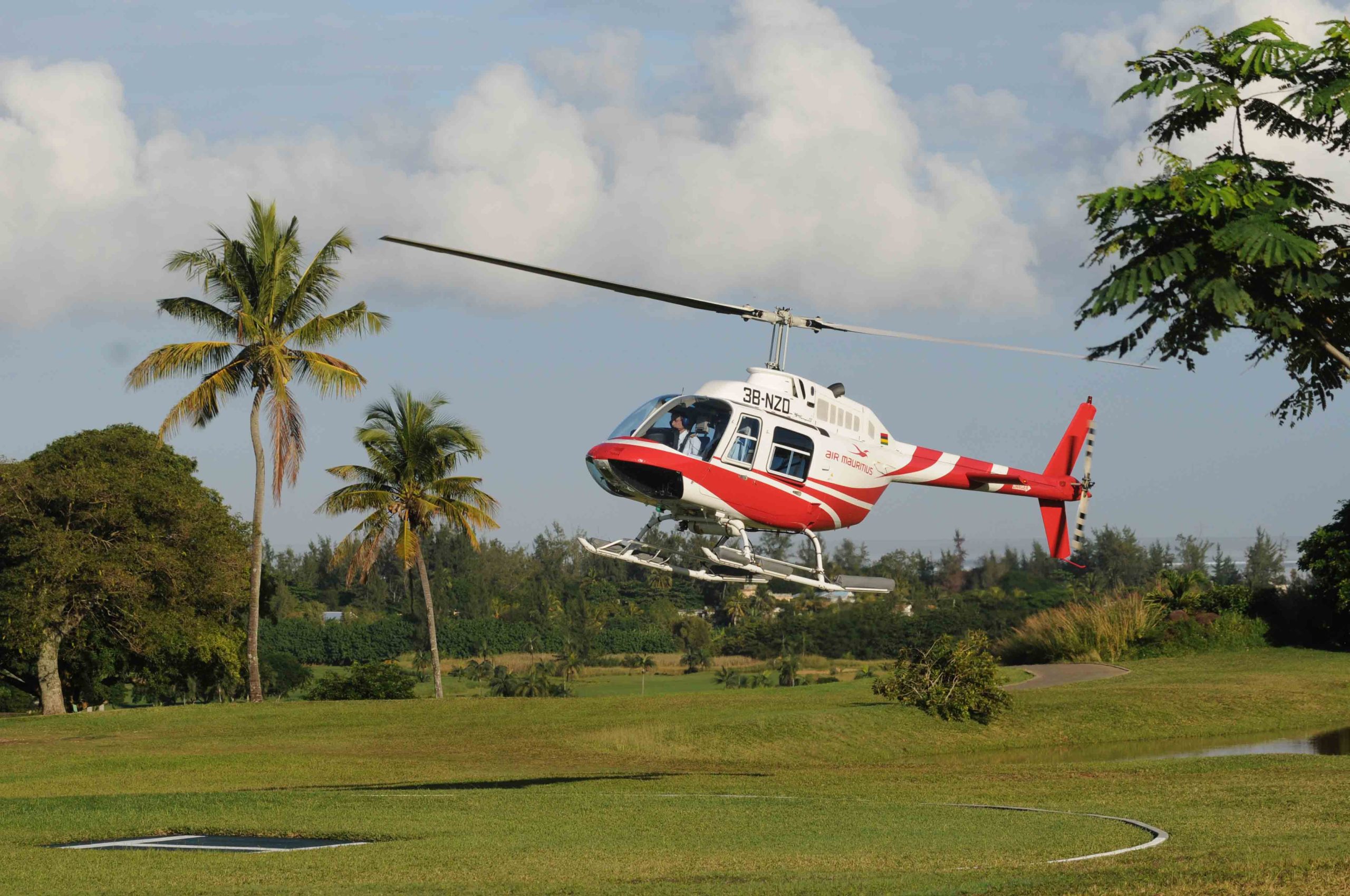 helicopter tour mauritius